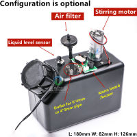 เครื่องพิมพ์ UV ตลับหมึกสีดำพร้อมมอเตอร์กวนสำหรับเครื่องพิมพ์อิงค์เจ็ทถังพร้อมเซ็นเซอร์ระดับ1.5 L CISS Ink Tank Float Inductor