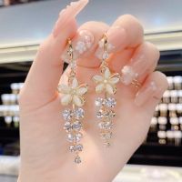 【CW】 Exquisite Earrings Rhinestone Tassel Earring Wedding Temperament Jewelry 2022 New