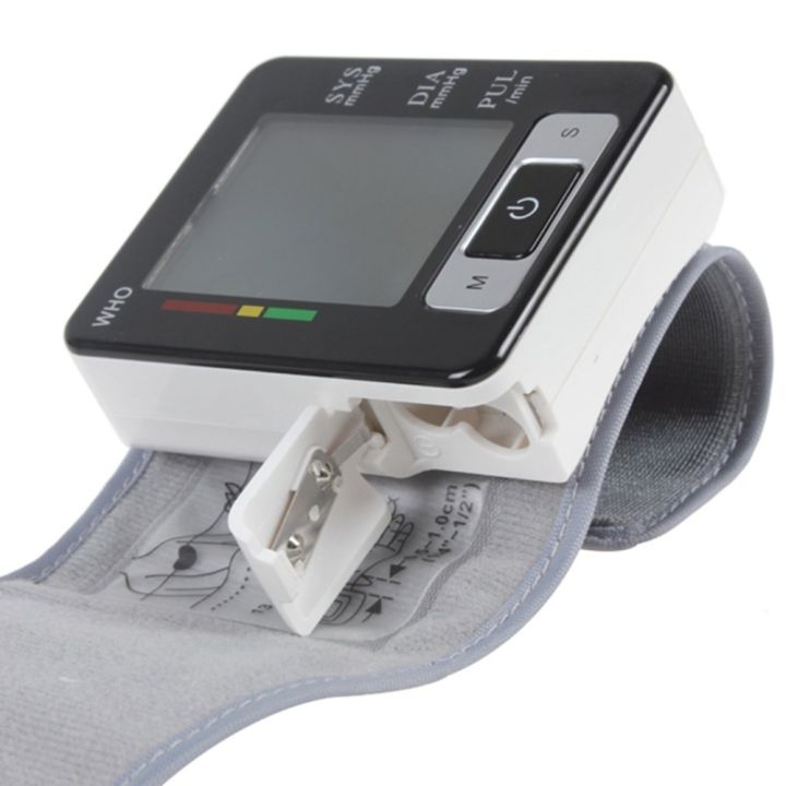 new-arrival-health-care-ดิจิตอล-lcd-สายรัดข้อมือเลือด-เครื่องวัดความดันเครื่องวัดชีพจร-sphygmomanometer-วิธี-oscillometric