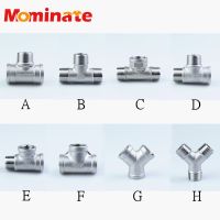 1/4 3/8 1/2 3/4 1 1-1/4 1-1/2 BSP Female Male Thread Tee Type 3 Three Way 304 Stainless Steel Pipe Fitting Connector