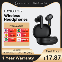 HAYLOU GT7 Wireless Headphone TWS Earphone Bluetooth 5.2 TWS Earbuds AAC Audio Codec Low-latency AI Call Noise Cancellation APP