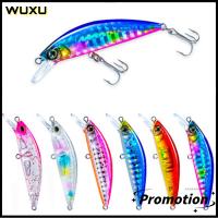 WUXU กลางแจ้ง มีประโยชน์ เหยื่อปลอม Tackle Minnow Lures SinKing Minnow เหยื่อ เบ็ดตกปลา ล่อหล่อยาว