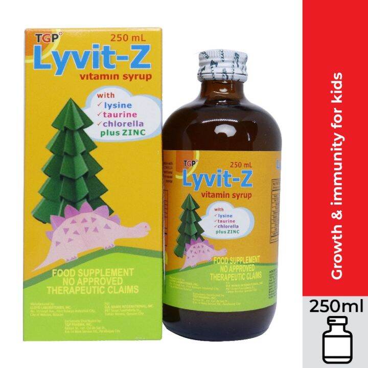 LYVITZ TGP MultiVitamins + Lysine + Taurine + Chlorella Growth Factor