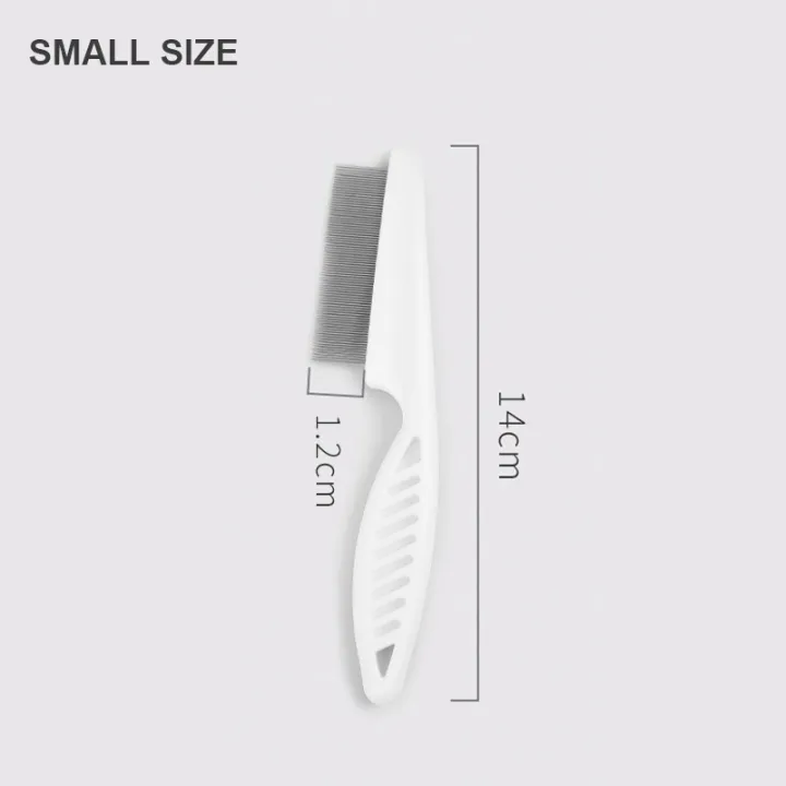 Pet Hair Comb Dog Cat Flea Comb Stainless Steel Needle Comb Cleaning