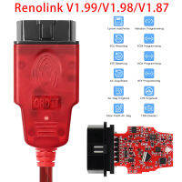 สำหรับ Renolink V1.99V1.94V1.87 OBD2อินเตอร์เฟซการวินิจฉัยสำหรับเรโนลต์สำหรับ D-FRU ECU โปรแกรมเมอร์การเข้ารหัสที่สำคัญถุงลมนิรภัยรีเซ็ต