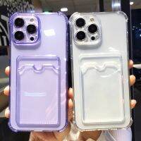 กระเป๋าใส่บัตรกระเป๋าใส่โทรศัพท์ For iPhone 11 เคส ไอโฟน 14 Pro Max 12 13 11Pro 14 Plus 7 8 SE2 XR X XS Max Case พร้อมช่องใส่บัตร กันกระแทก ฝาหลังใส