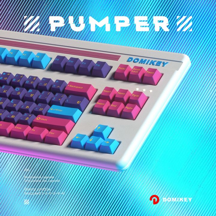 domikey-pumper-cyber-punk-cherry-profile-abs-doubleshot-keycap-for-mx-keyboard-poker-87-104-xd64-xd68-xd84-bm60-bm65-bm68-bm80-basic-keyboards