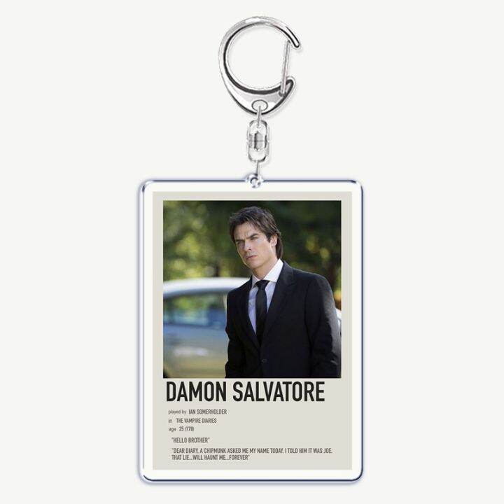 the-vampire-diaries-tv-keychain-for-accessories-bag-rectangle-pendant-key-chain-ring-damon-elena-stefan-keychains-jewelry-gift-key-chains