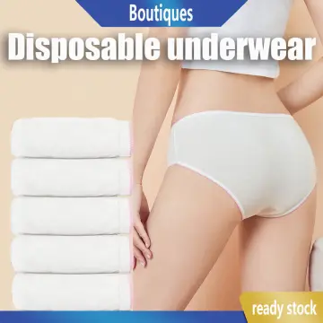 Soft Smooth Cotton Woman Disposable Panties Travel Underwear