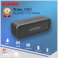 XDOBO Wake-1983 40W ลำโพงบลูทูธแบบพกพา IPX7กันน้ำไร้สายสเตอริโอซับวูฟเฟอร์แบบพกพาสำหรับลำโพงกลางแจ้ง Home Bar Party Beach,15ชั่วโมง