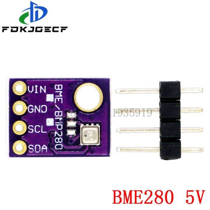 bme280เซ็นเซอร์ดิจิตอล5v-3-3v-โมดูลเซ็นเซอร์ความดันอากาศความชื้น-i2c-spi-1-8-5v-gy-bme280วงจรรวม