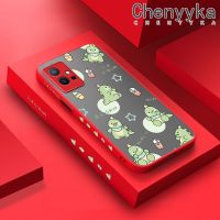 เคส Chenyyka สำหรับ Vivo Y75 5G Y55 5G Y77 5G Y77E 5G IQOO Z6 Lite 5G เคสลายการ์ตูนไดโนเสาร์แฟชั่นน่ารักบางๆเคสโทรศัพท์ขอบสี่เหลี่ยมปลอกซิลิโคนคลุมทั้งหมดป้องกันเลนส์กล้องเคสกันกระแทก