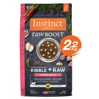 อาหารเม็ดสำหรับแมว อินสติงต์ อินดอร์ รอว์บูส เนื้อไก่ 2.2 กิโลกรัม Instinct Cat Raw Boost Indoor Healthy Grain-Free Recipe Chicken 2.2 kg.