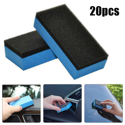 251020Pcs Car Ceramic Coating Sponge Automobiles Glass Nano Wax Coat Applicator Pads Sponges for auto waxing polishing
