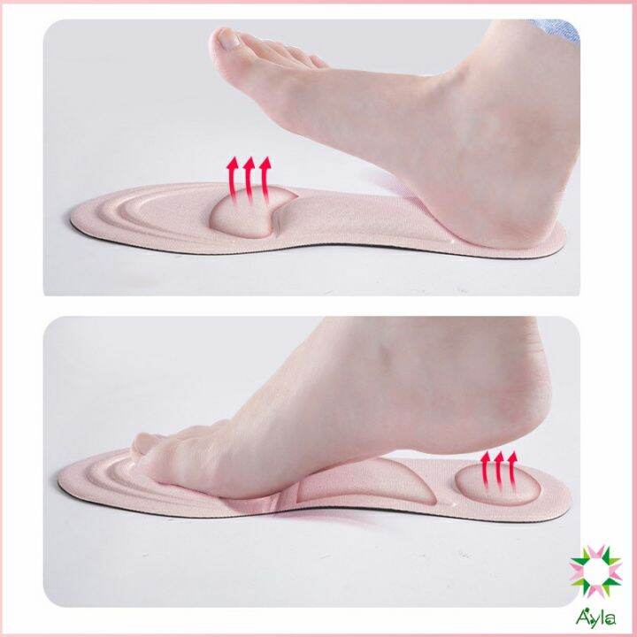 ayla-แผ่นรองเท้า-แผ่นเสริมรองเท้า-เพื่อสุขภาพ-ลดอาการปวด-ตัดขอบได้-insole