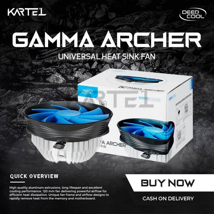 Deepcool Gamma Archer CPU Fan with Heat Sink (120mm 95W) | Lazada PH