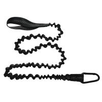 Nnuo 1PC Elastic KAYAK Paddle Leash ปรับด้วยตะขอปลอดภัยคันเบ็ดเสาม้วนสายเชือกผูกเชือกเชือกเรืออุปกรณ์เสริม