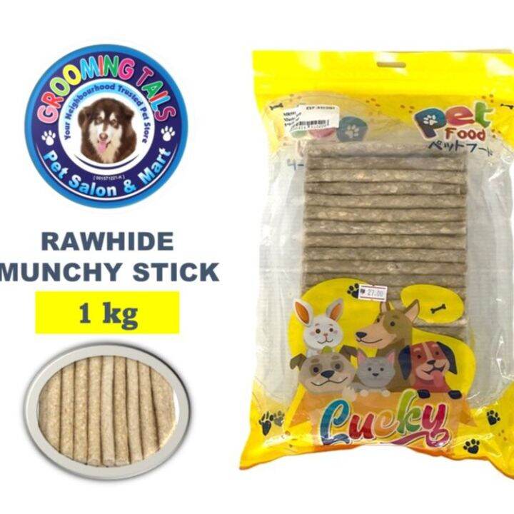 RAWHIDE Munchy Stick 1kg Dog Dental Chews Lazada