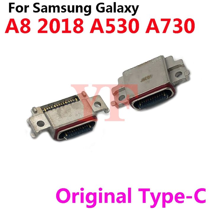 ‘；【。- Original For  Galaxy A8 2018 A530 A730 SM-A530F SM-A530DS Type-C USB Charging Port Dock Socket Plug Charger Connector