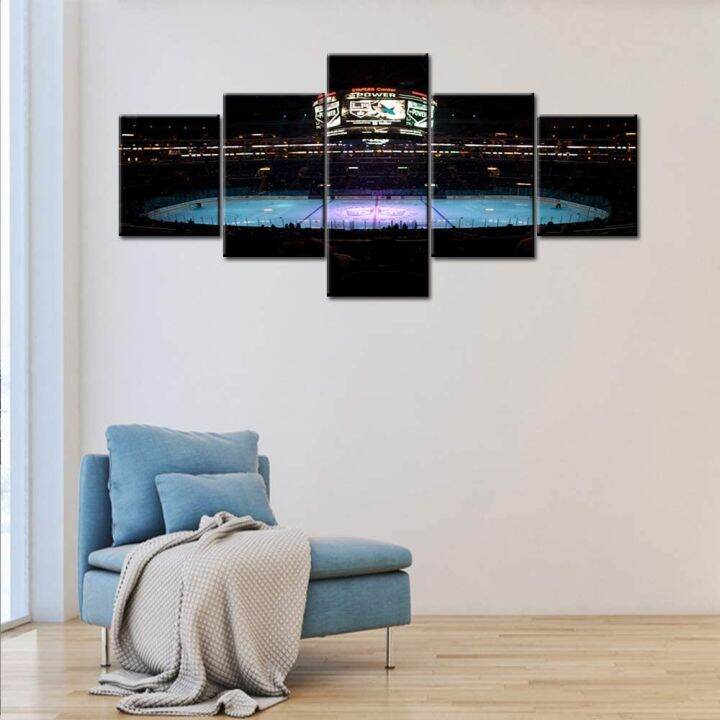 5-panel-nhl-the-national-hockey-league-game-staples-center-in-los-angeles-california-pictures-paintings-art-poster-hd-print