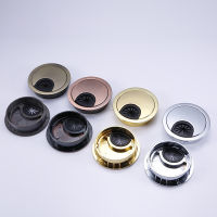 K-Mal Desk Cable Hole Cover Zinc Alloy Base Table Wire Outlet Port Computer Grommet Surface Line Box