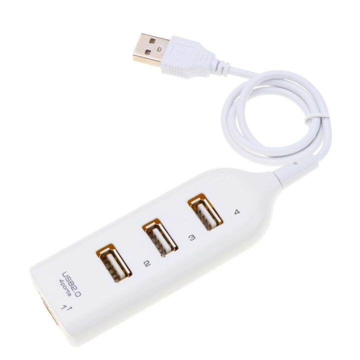 ฮับ-usb-ความเร็วสูง4พอร์ต-usb-2-0พร้อมตัวแยก-usb-สายเคเบิลขนาดเล็กใช้อะแดปเตอร์ไฟฟ้าที่เต้าเสียบหลากหลายสำหรับพีซีแล็ปท็อปโน๊ตบุค