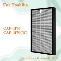 True HEPA + ตัวกรองคาร์บอนคอมโพสิตที่เปิดใช้งานสำหรับ CAF-H70 CAF-H70โตชิบา (W) เครื่องกรองอากาศประสิทธิภาพสูง