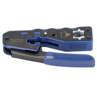 คีมสายเคเบิลเครือข่ายลวด Crimper มันวาวใช้งานปลอดภัยเหล็กคาร์บอนสูงสำหรับซ่อมไฟฟ้า