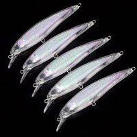 【YF】 5pcs Transparent Baits Blank Hard Fishing Lures 3d Unpainted Minnow Wobblers Lure Accessories Outdoor Bodies Supplies