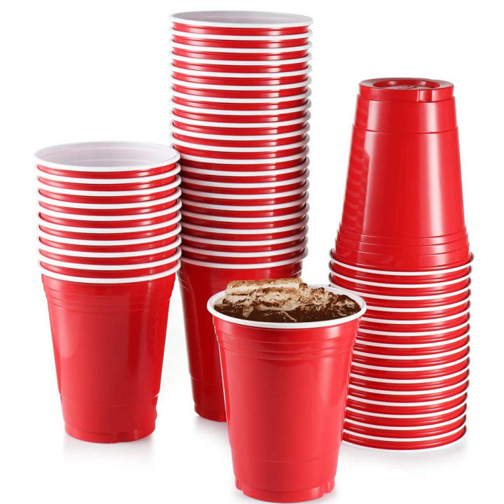 แก้วแดง-red-cup-party-แก้วปาร์ตี้-แก้วพลาสติก-แก้วงานเลี้ยง-พร้อมส่ง