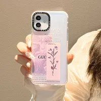 เคสสำหรับ iPhone 14 13 12 11 Pro Max X XR Xs Max 8 7 Plus SE 2020ตัวอักษรเลเซอร์หรูหรา IMD เคสโทรศัพท์ฝาครอบป้องกันนิ่มใส