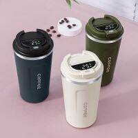 In-Car Insulated Cup 380/510Ml Thermos Smart Coffee Mug Portable Thermal Tumbler Temperature Display Vacuum Flasks Water Bottle