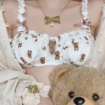 Sexy Kitty Furry Kawaii Plush Bra Set Japanese Girl Cat Anime Underwear  Lingerie