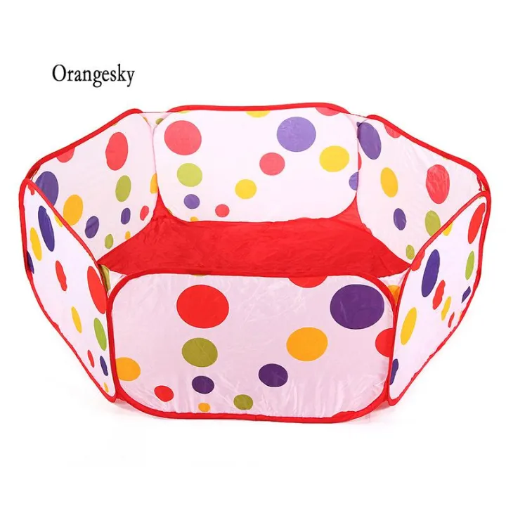 Orangesky New Children Folding Ocean Balls Pit Holder Portable Outdoor Indoor Fun Play Toy Tent