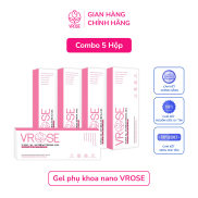 HCMCombo 5 hộp Gel phụ khoa nano Vrose làm sạch và tránh viêm nhiễm vùng