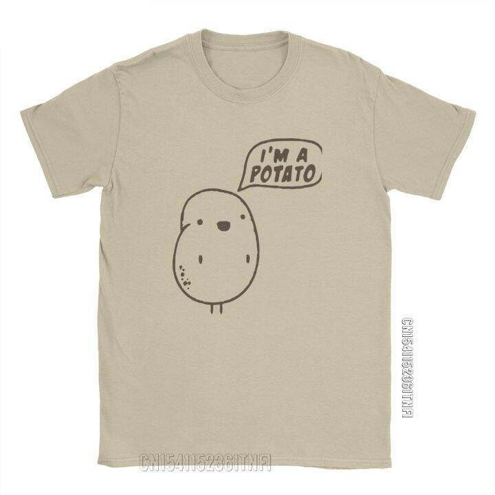 i-am-a-potato-t-shirt-for-men-lgbt-fashion-100-cotton-tees-crew-neck-classic-short-sleeve-t-shirt-printed-clothes