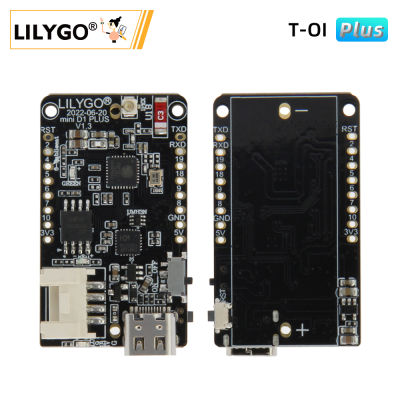 LILYGO®TTGO T-OI Plus ESP32-C3 RISC-V MCU โมดูลไร้สายวงจรพัฒนาบอร์ด Wi-Fi Bluetooth พร้อมที่ใส่แบตเตอรี่16340