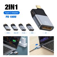 USB C To HDMI-compatible/VGA/DP/RJ45/Mini DP 8K HD Video Converter 4K USB Type C Adapter For MacBook Pro Lenovo Laptop iPad