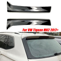 รถด้านหลังหน้าต่างด้านข้างสปอยเลอร์ Canard Canards Splitter Glossy Black สำหรับ VW Tiguan MK2 2017-2023อุปกรณ์เสริมภายนอก