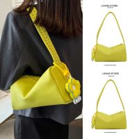 Summer green underarm bag portable small bag female 2023 new shoulder large-capacity commuting high-end pillow bag 【BYUE】