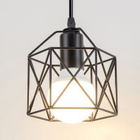 Pendant Lights E27 Hanging Lamp Iron Body Indoor Lighting Lustre Aisle Bedroom Vintage Loft Metal Cage Fixture Light 110-240V