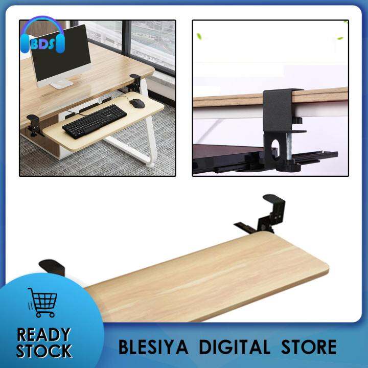 Blesiya Keyboard Tray Under Desk Save Space adjustable for Typing