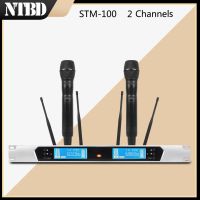 NTBD Karaoke Party Stage Performance Hip Hop ST-100 UHF Professional Dual Wireless Microphone Long Distance High Quality Dynamic