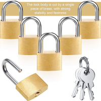 96PCS Mini Padlock Small Padlock Solid Brass Locks Gym Locker Lock with Key for Luggage Lock, Backpack