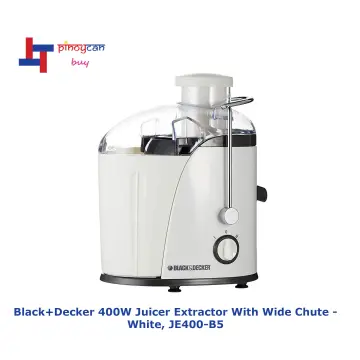 BLACK+DECKER JUICE EXTRACTOR BLACK+DECKER JUICE EXTRACTOR 400W JE400