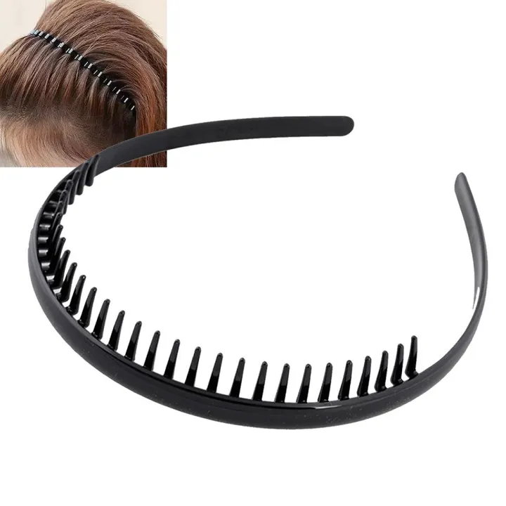 Mens Simple Toothed Sports Football Soccer Headband Hair Band Black  Portable Gift HOMP | Lazada PH