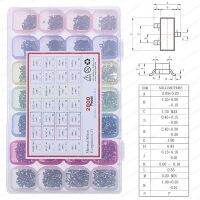 2800 ชิ้น 28 ค่าชิป SMD ทรานซิสเตอร์ Assortment Kit 2N2222 S8050 S8550 S9014 S9015 S9018 TL431 C1815 A42 2N7002 2SC1623 SI2301-Faewer