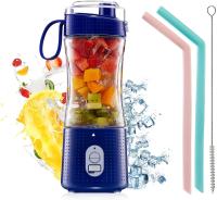 ☑✁ USB Rechargeable Juicer Smoothie on the Go Blender Cup With Straw Fruit Mini Mixer For Home Office GYM Camping Portable Blender