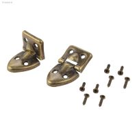 ❄❈ 2pcs Antique Bronze Alloy Hinges w/screws Decor 29x5mm Mini Furniture Hardware for Delicate Jewelry Box Wine Case Gift Box Chest