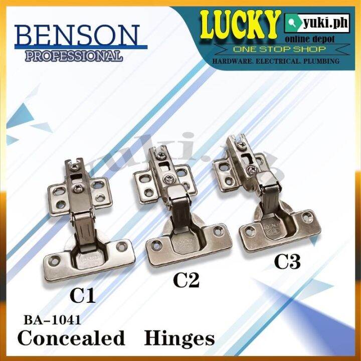 BA1041 BENSON CONCEALED HINGES ( C1 C2 C3 ) SOLD PER PAIR Lazada PH